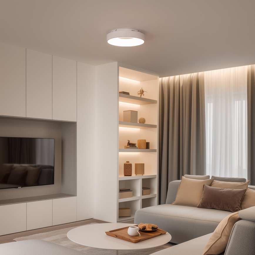 Brilagi - LED aptumšojams stropas gaismeklis FALCON II LED/67W/230V 3000-6500K Ø 40 cm balts + tālvadības pults