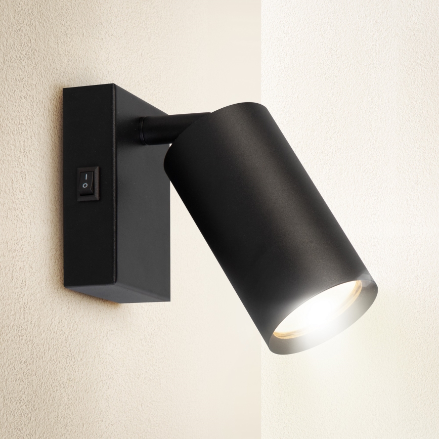 Brilagi - LED dimmējamais sienas virziena gaismeklis SELE 1xGU10/6,5W/230V 2700-6500K melns