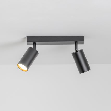 Brilagi - LED aptumšojams spotgaismeklis SELE 2xGU10/6,5W/230V 2700-6500K melna/zelta