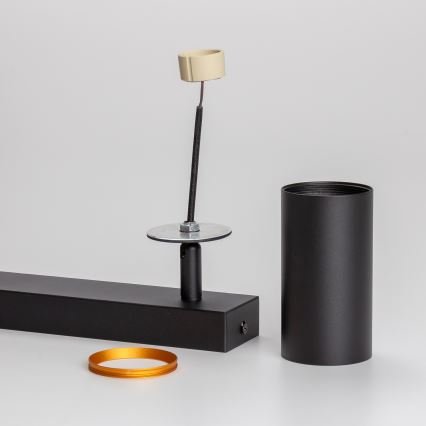Brilagi - LED aptumšojams spotgaismeklis SELE 2xGU10/6,5W/230V 2700-6500K melna/zelta