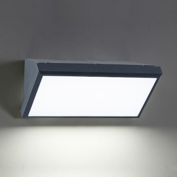 Brilagi - LED dimmējams āra sienas gaismeklis TRIANGLE 1xE27/6W/230V 2700-6500K IP65 antracīts