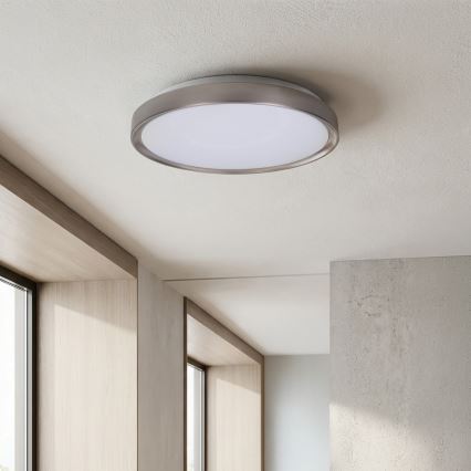 Brilagi - FANCIA LED aptumšojams griestu gaismeklis LED/48W/230V 3000-6500K pr. 39 cm sudraba + ar tālvadības pulti