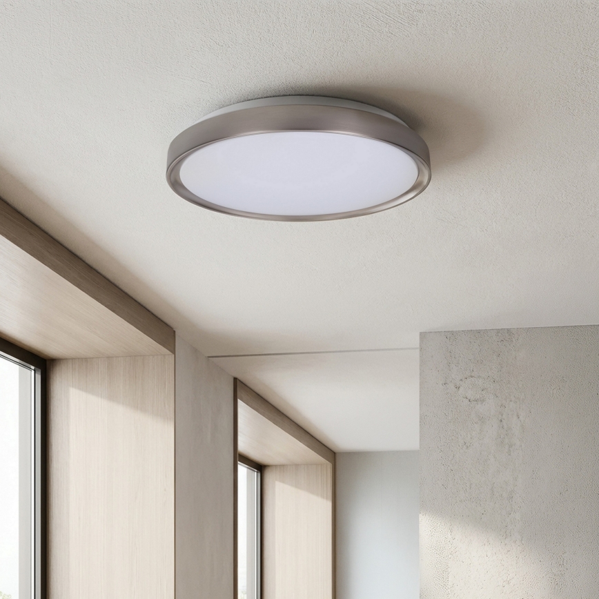 Brilagi - FANCIA LED aptumšojams griestu gaismeklis LED/48W/230V 3000-6500K pr. 39 cm sudraba + ar tālvadības pulti