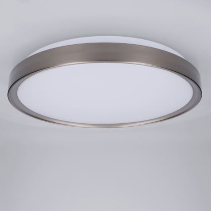 Brilagi - FANCIA LED aptumšojams griestu gaismeklis LED/48W/230V 3000-6500K pr. 39 cm sudraba + ar tālvadības pulti