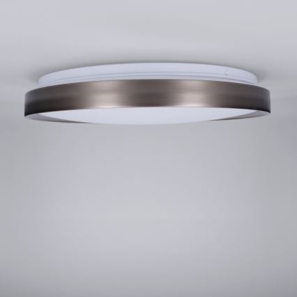 Brilagi - FANCIA LED aptumšojams griestu gaismeklis LED/48W/230V 3000-6500K pr. 39 cm sudraba + ar tālvadības pulti