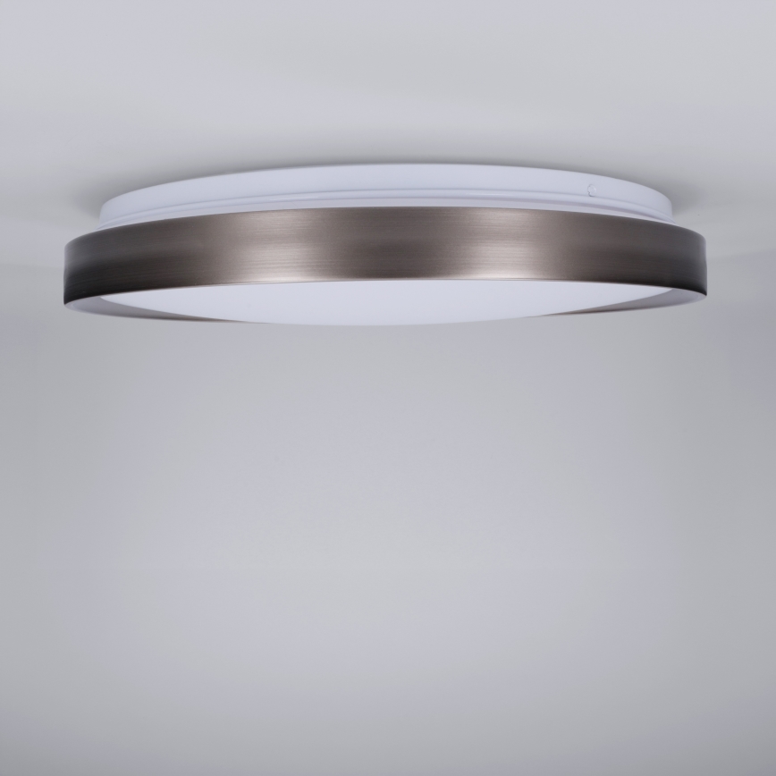 Brilagi - FANCIA LED aptumšojams griestu gaismeklis LED/48W/230V 3000-6500K pr. 39 cm sudraba + ar tālvadības pulti