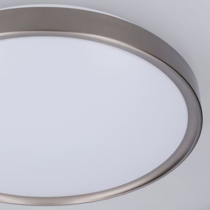 Brilagi - FANCIA LED aptumšojams griestu gaismeklis LED/48W/230V 3000-6500K pr. 39 cm sudraba + ar tālvadības pulti