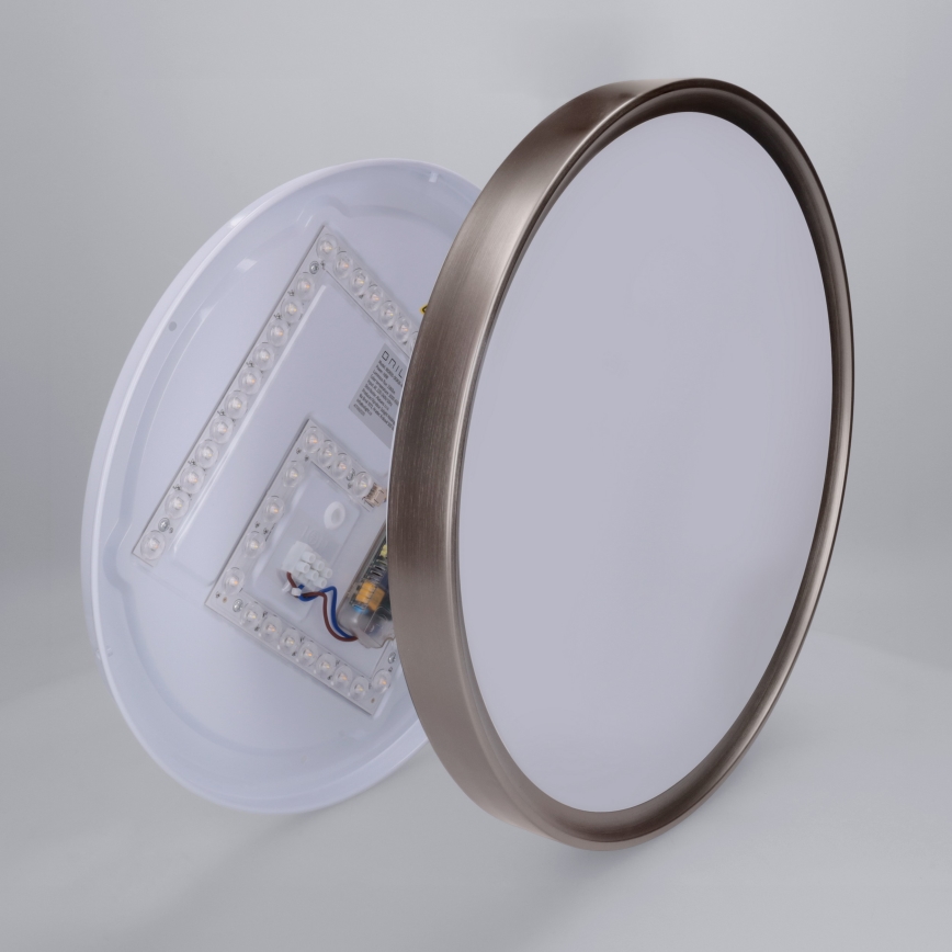 Brilagi - FANCIA LED aptumšojams griestu gaismeklis LED/48W/230V 3000-6500K pr. 39 cm sudraba + ar tālvadības pulti