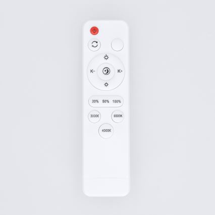 Brilagi - FANCIA LED aptumšojams griestu gaismeklis LED/48W/230V 3000-6500K pr. 39 cm sudraba + ar tālvadības pulti