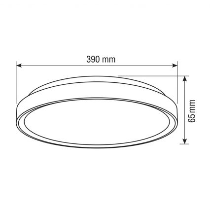 Brilagi - FANCIA LED aptumšojams griestu gaismeklis LED/48W/230V 3000-6500K pr. 39 cm sudraba + ar tālvadības pulti