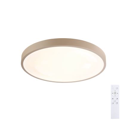 Brilagi - LED regulējams stropas gaismeklis GLASS POOL DOUBLE LED/48W/230V 3000-6000K 40 cm bēšs + ar tālvadības pulti