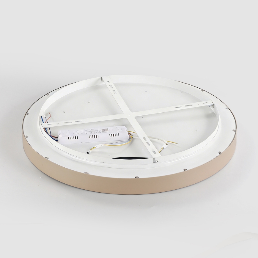 Brilagi - LED regulējams stropas gaismeklis GLASS POOL DOUBLE LED/48W/230V 3000-6000K 40 cm bēšs + ar tālvadības pulti