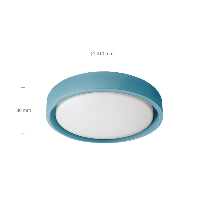 Brilagi - Regulējama LED griestu lampa MATTEO LED/48W/230V 3000–6500K diam. 41 cm tirkīza + ar tālvadības pulti