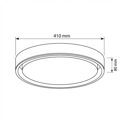 Brilagi - Regulējama LED griestu lampa MATTEO LED/48W/230V 3000–6500K diam. 41 cm tirkīza + ar tālvadības pulti