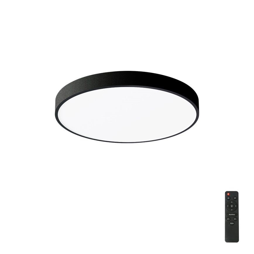 Brilagi - LED regulējams griestu gaismeklis POOL LED/60W/230V 3000-6000K Ø 60 cm melns + tālvadības pults
