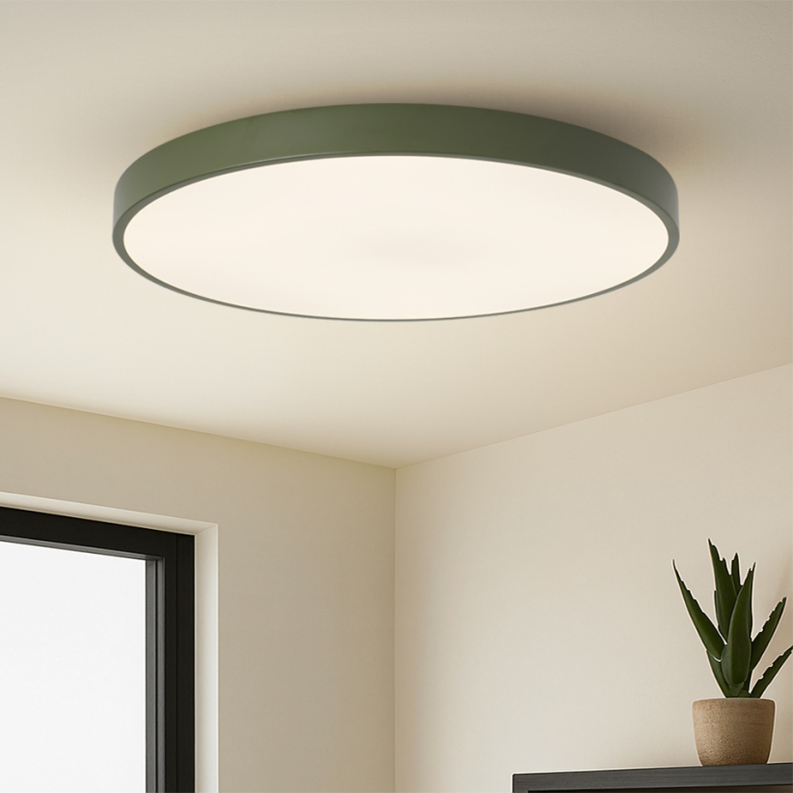Brilagi - LED regulējams gaismeklis POOL SMART LED/128W/230V Ø 100 cm 3000-6000K Wi-Fi Tuya + tālvadības pults, zaļš