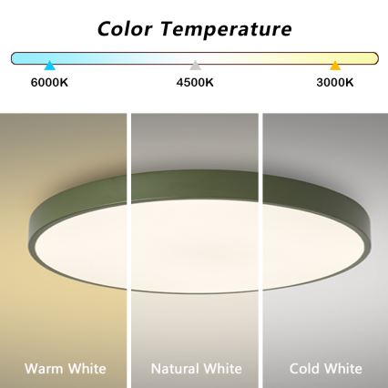Brilagi - LED regulējams gaismeklis POOL SMART LED/128W/230V Ø 100 cm 3000-6000K Wi-Fi Tuya + tālvadības pults, zaļš