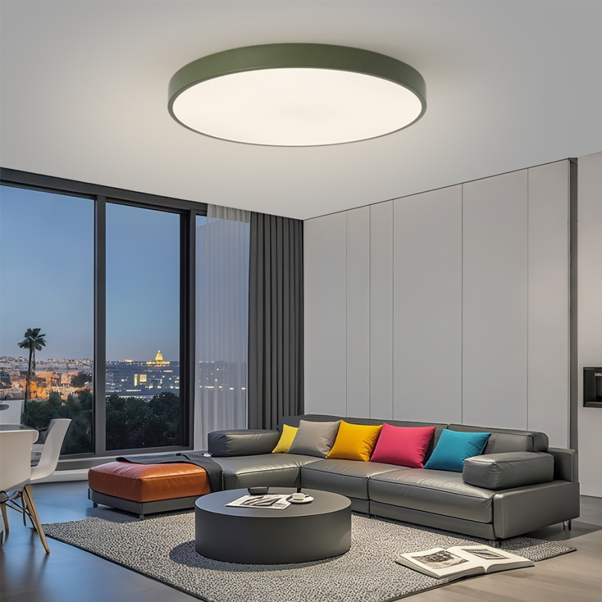 Brilagi - LED regulējams gaismeklis POOL SMART LED/128W/230V Ø 100 cm 3000-6000K Wi-Fi Tuya + tālvadības pults, zaļš