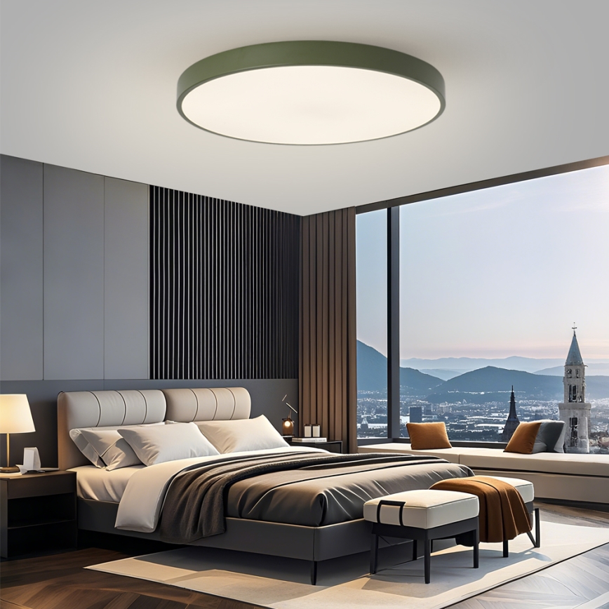 Brilagi - LED regulējams gaismeklis POOL SMART LED/128W/230V Ø 100 cm 3000-6000K Wi-Fi Tuya + tālvadības pults, zaļš