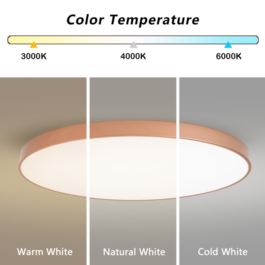 BRILAGI - LED aptumšojams griestu gaismeklis POOL SMART LED/180W/230V 3000-6000K 120 cm bronzas Wi-Fi Tuya + ar tālvadības pulti