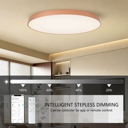 BRILAGI - LED aptumšojams griestu gaismeklis POOL SMART LED/180W/230V 3000-6000K 120 cm bronzas Wi-Fi Tuya + ar tālvadības pulti