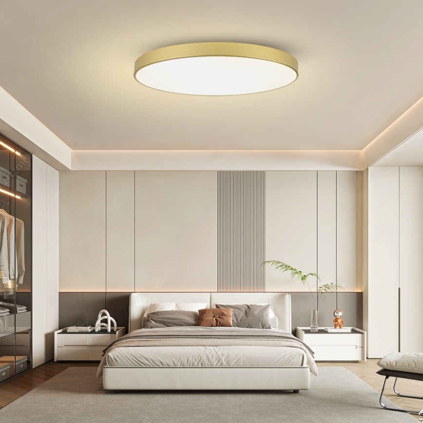 Brilagi - Regulējams LED griestu gaismeklis POOL SMART LED/180W/230V 3000-6000K 120 cm zelta Wi-Fi Tuya + tālvadības pults