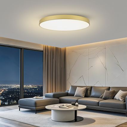 Brilagi - Regulējams LED griestu gaismeklis POOL SMART LED/180W/230V 3000-6000K 120 cm zelta Wi-Fi Tuya + tālvadības pults