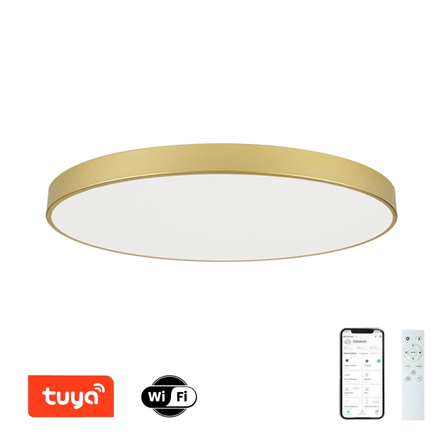 Brilagi - Regulējams LED griestu gaismeklis POOL SMART LED/180W/230V 3000-6000K 120 cm zelta Wi-Fi Tuya + tālvadības pults