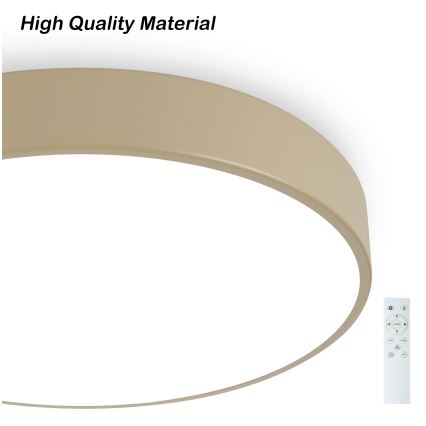 Brilagi - LED regulējams griestu gaismeklis POOL SMART LED/48W/230V 3000-6000K Ø 40 cm Wi-Fi Tuya bēšs + tālvadības pults