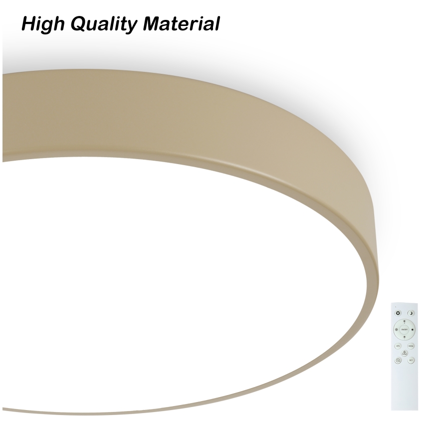 Brilagi - LED regulējams griestu gaismeklis POOL SMART LED/48W/230V 3000-6000K Ø 40 cm Wi-Fi Tuya bēšs + tālvadības pults