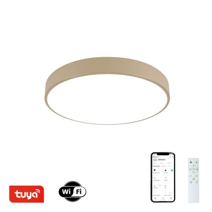 Brilagi - LED regulējams griestu gaismeklis POOL SMART LED/48W/230V 3000-6000K Ø 40 cm Wi-Fi Tuya bēšs + tālvadības pults