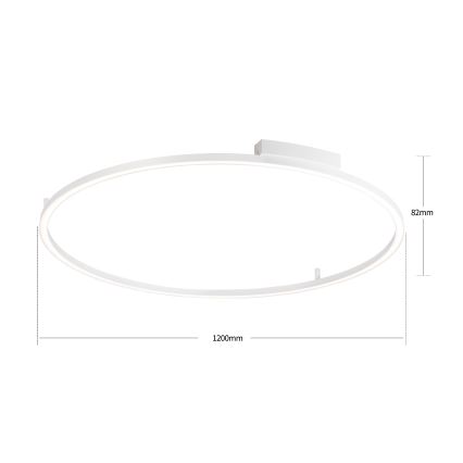Brilagi - regulējama LED griestu lampa PORTOFINO LED/85W/230V 3000-6000K Ø 120 cm balta + tālvadība