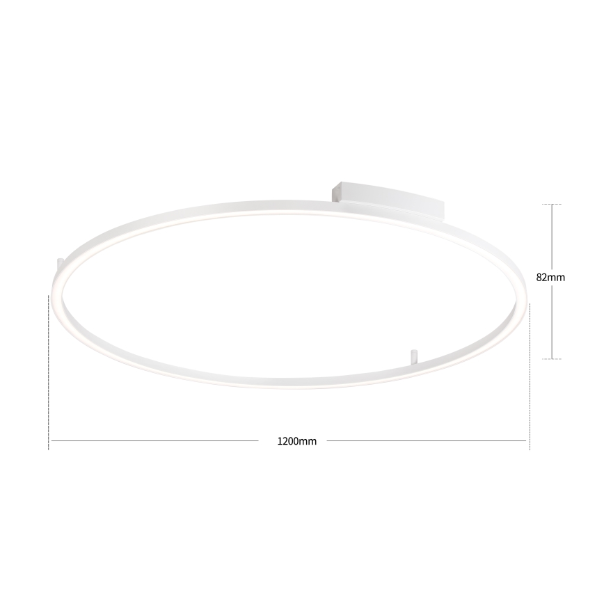 Brilagi - regulējama LED griestu lampa PORTOFINO LED/85W/230V 3000-6000K Ø 120 cm balta + tālvadība