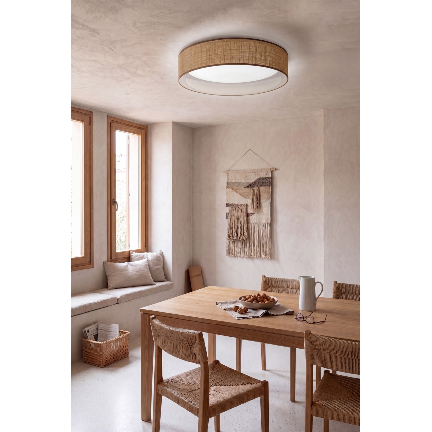 BRILAGI - LED griestu lukturis ar regulējamu spilgtumu VELVET SMART VARI LED/24W/230V 3000–6500K Ø 45 cm, bēšs + tālvadības pults