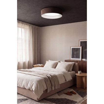 BRILAGI - LED regulējams griestu gaismeklis VELVET SMART VARI LED/36W/230V 3000-6500K Ø 55 cm brūns + tālvadība
