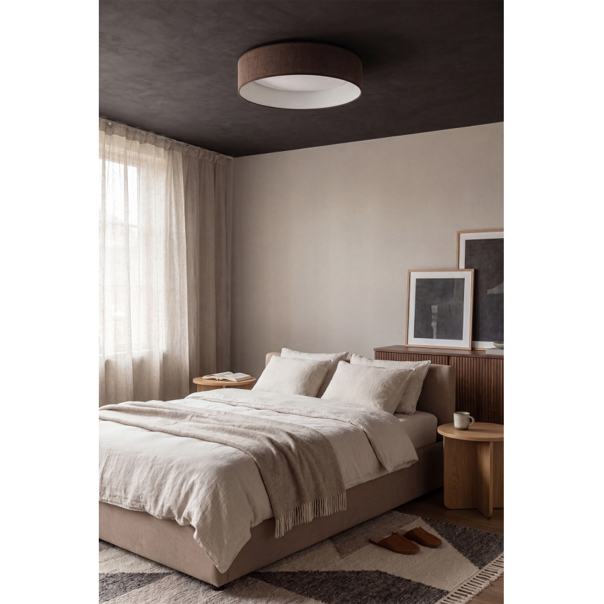 BRILAGI - LED regulējams griestu gaismeklis VELVET SMART VARI LED/36W/230V 3000-6500K Ø 55 cm brūns + tālvadība