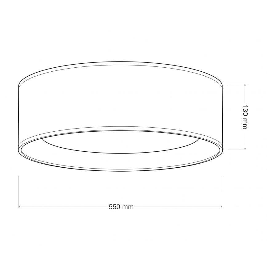 BRILAGI - LED regulējams griestu gaismeklis VELVET SMART VARI LED/36W/230V 3000-6500K Ø 55 cm brūns + tālvadība