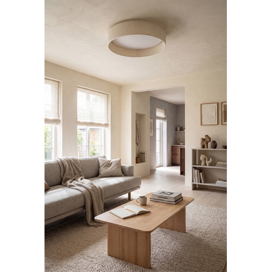 BRILAGI - LED dimmējams griestu gaismeklis VELVET SMART VARI LED/36W/230V 3000-6500K Ø 55 cm krēmkrāsā + tālvadības pults