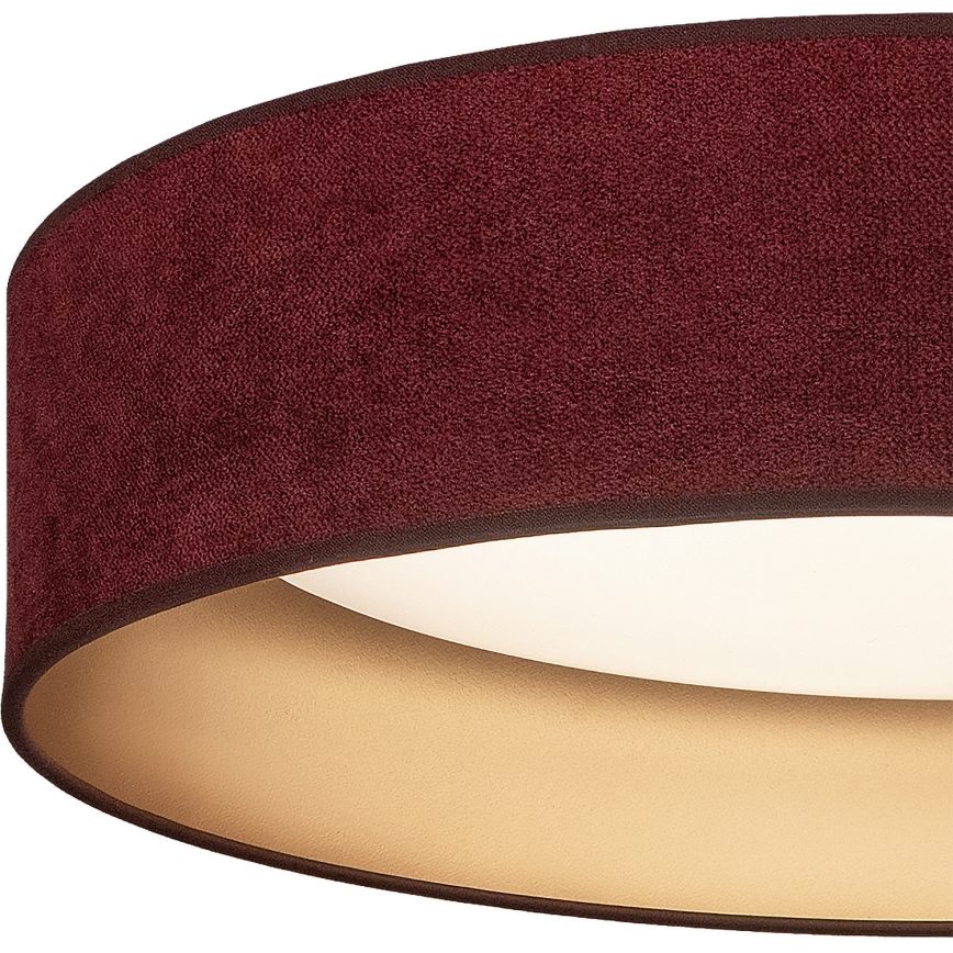 BRILAGI - LED dimmējams griestu gaismeklis VELVET SMART VARI LED/36W/230V 3000–6500K Ø 55 cm, burgundijas/zelta krāsā + tālvadības pults