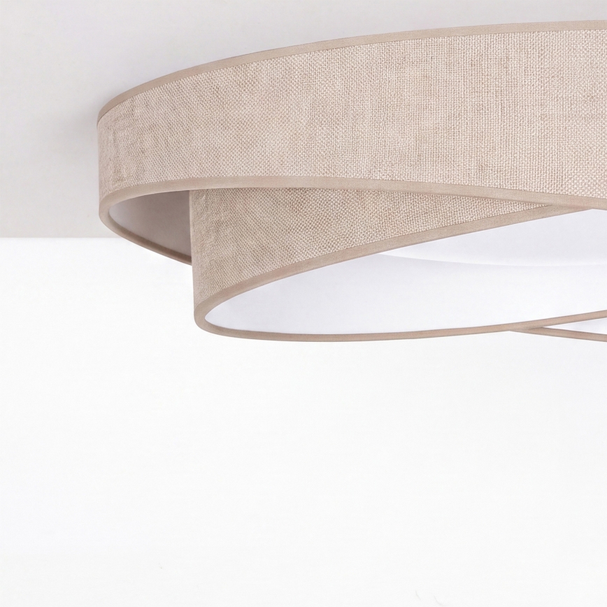 BRILAGI - LED dimējams griestu gaismeklis VELVET TWIST LED/36W/230V 3000-6000K Ø 65 cm Wi-Fi Tuya Beacon bēšs + tālvadība