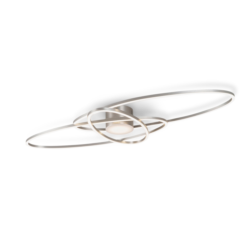 BRILAGI - APOLLO aptumšojama LED griestu lampa 58W/230V 3000-6500K 43,2x101,2 cm matēts hroms + tālvadības pults