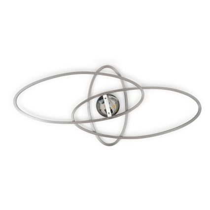BRILAGI - APOLLO aptumšojama LED griestu lampa 58W/230V 3000-6500K 43,2x101,2 cm matēts hroms + tālvadības pults