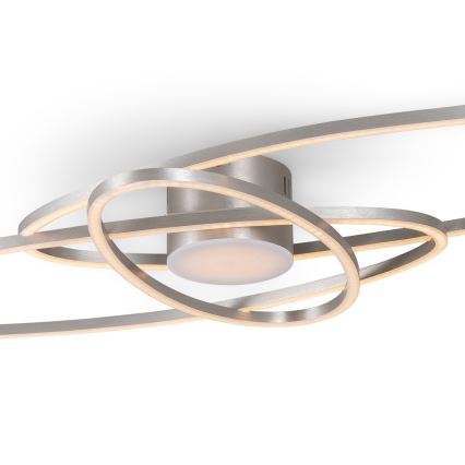 BRILAGI - APOLLO aptumšojama LED griestu lampa 58W/230V 3000-6500K 43,2x101,2 cm matēts hroms + tālvadības pults