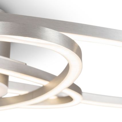 BRILAGI - APOLLO aptumšojama LED griestu lampa 58W/230V 3000-6500K 43,2x101,2 cm matēts hroms + tālvadības pults