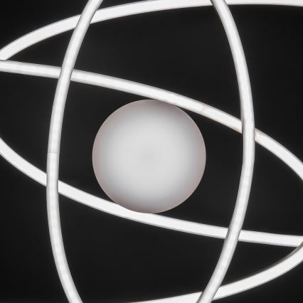 BRILAGI - APOLLO aptumšojama LED griestu lampa 58W/230V 3000-6500K 43,2x101,2 cm matēts hroms + tālvadības pults