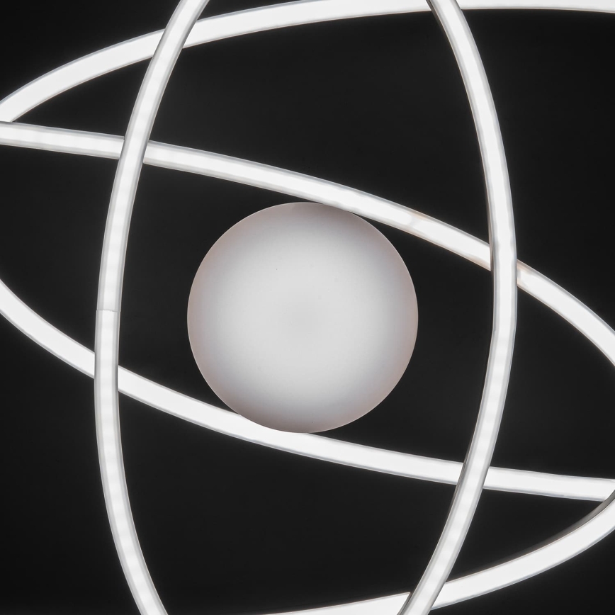 BRILAGI - APOLLO aptumšojama LED griestu lampa 58W/230V 3000-6500K 43,2x101,2 cm matēts hroms + tālvadības pults