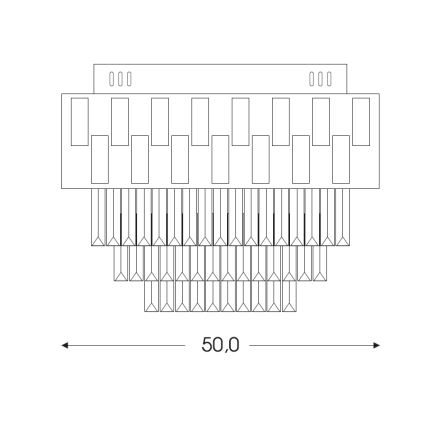 BRILAGI - LED dimmējams griestu gaismeklis AURELIA LED/45W/230V 3000–6000K Ø 50 cm zelta krāsā + ar tālvadības pulti