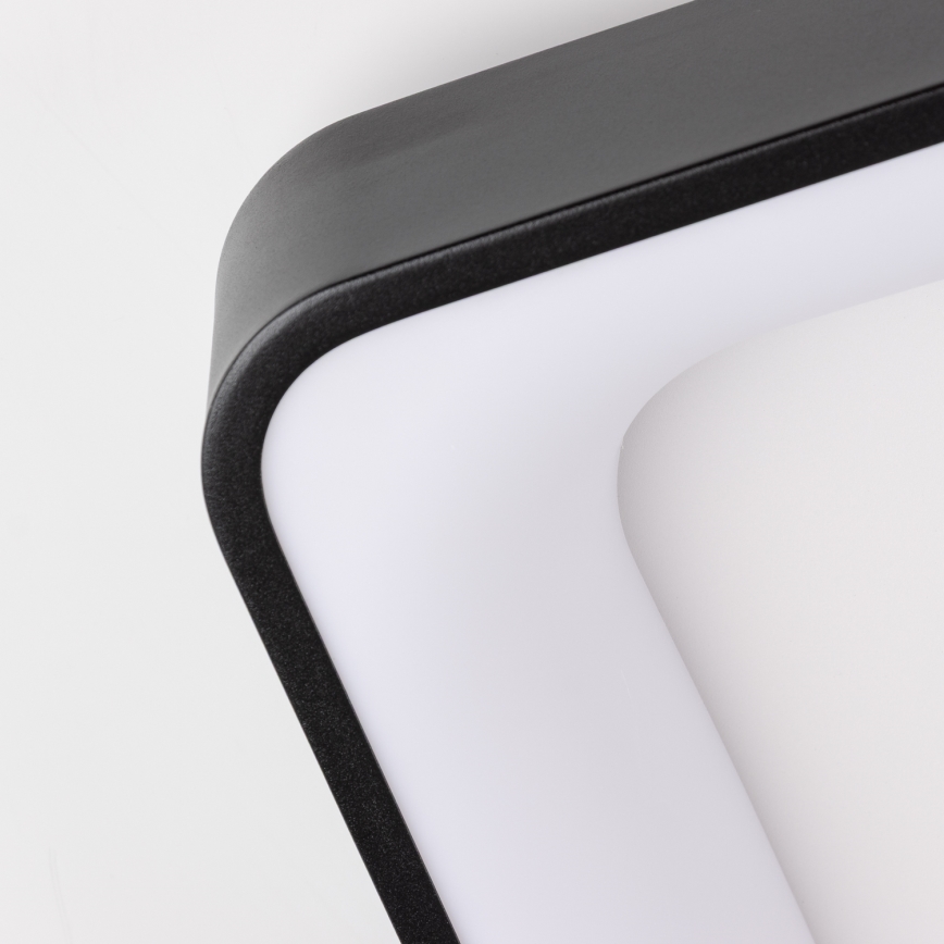 Brilagi - LED regulējams griestu gaismeklis FALCON II LED/125W/230V 3000-6500K 60x60 cm melns + tālvadība