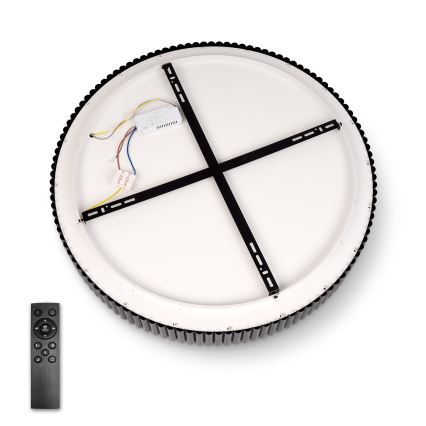 Brilagi - LED dimmējams griestu gaismeklis FALCON MODERN LED/54W/230V 3000-6500K Ø 60 cm melns + tālvadība