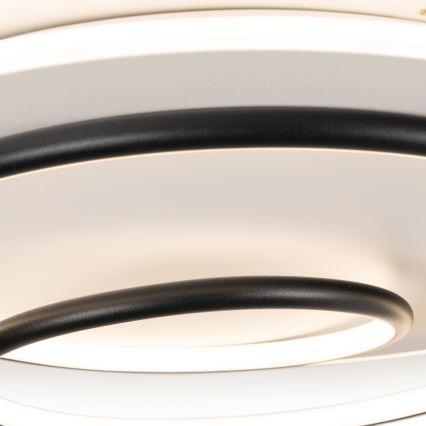 BRILAGI - LED aptumšojams griestu gaismeklis FLARE LED/70W/230V 3000-6000K pr. 50 cm balts/melns + tālvadības pults